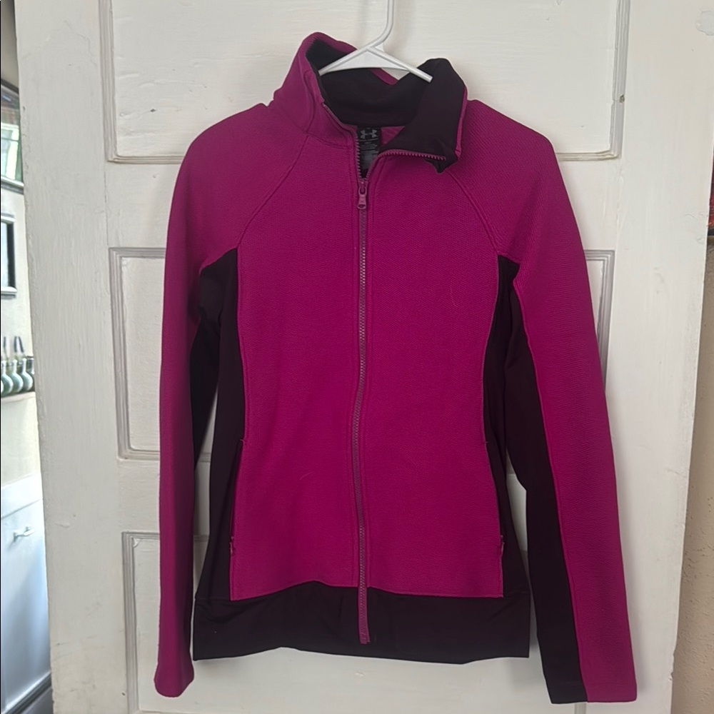 Under Armour Pink and Black Ski Jacket Performance Fit